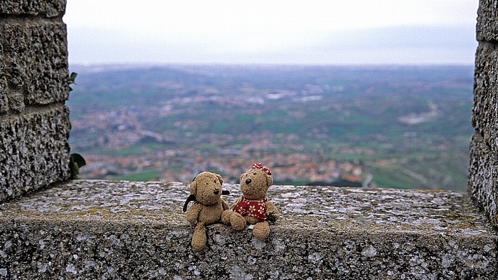 San Marino Wehrturm La Guaita: Teddy und Teddine