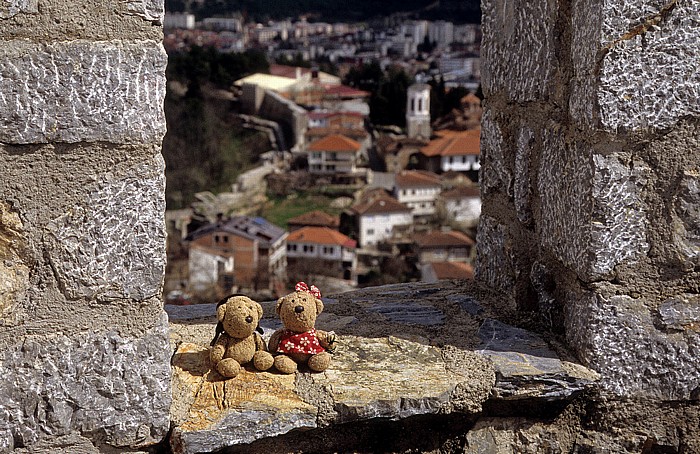Ohrid Festung des Zaren Samuil: Teddy und Teddine Tvrdina