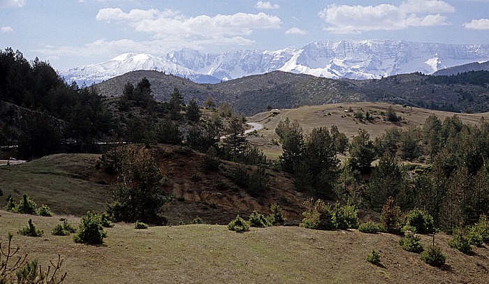 Straße Erseka - Përmet Albanien