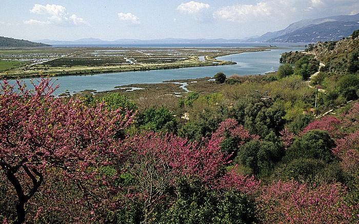 Butrint Blick von der Akropolis: Vivar-Kanal