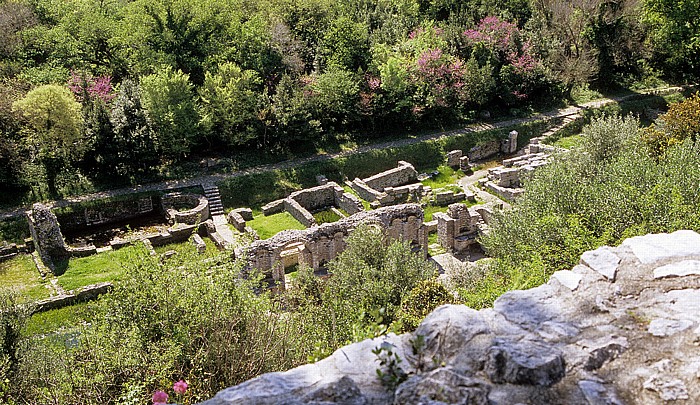 Butrint Blick von der Akropolis: Agora