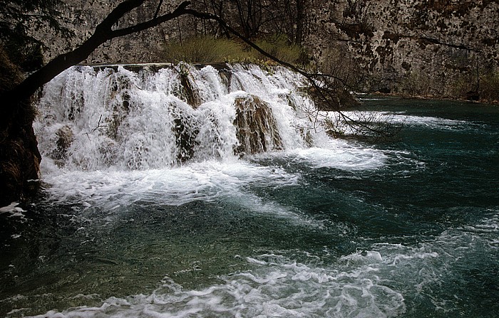 Nationalpark Plitvicer Seen Wasserfall zwischen Kaluderovac und Gavanovac
