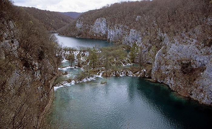 Gavanovac (vorne), Milanovac Nationalpark Plitvicer Seen