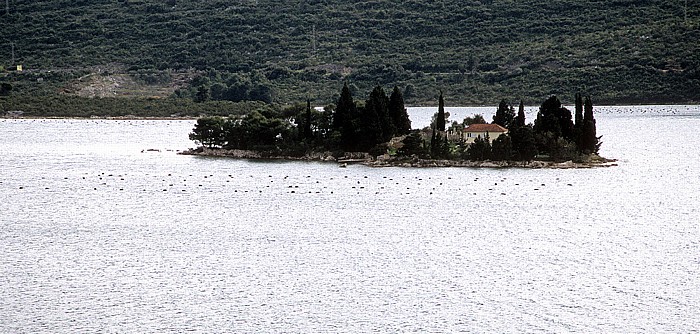 Adriatisches Meer (Mittelmeer): Bucht von Mali Ston (Malostonski zaljev, Kanal Malog Stona) Dalmatien