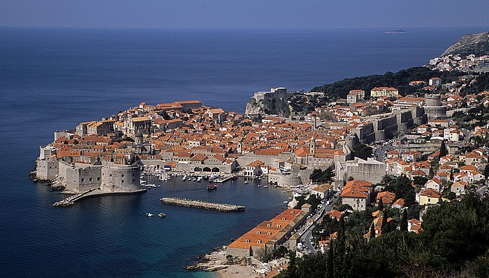 Altstadt von Dubrovnik, Dalmatinische Küste, Adriatisches Meer (Mittelmeer)