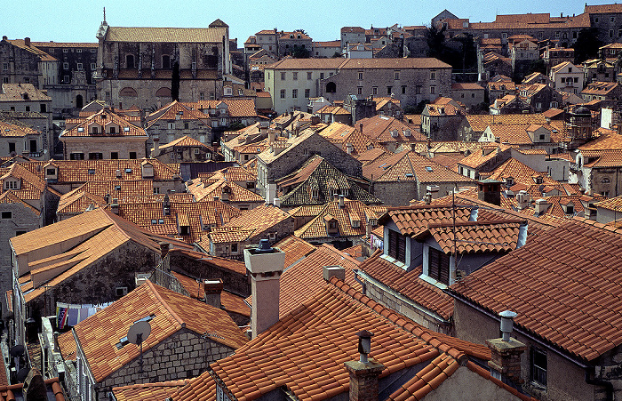 Altstadt: Blick von der Stadtmauer Dubrovnik