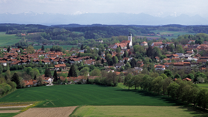 Blick vom Aussichtsturm: Ebersberg Ebersberger Forst