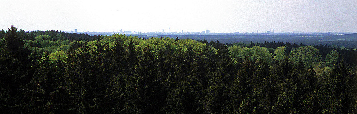 Blick vom Aussichtsturm Ebersberger Forst