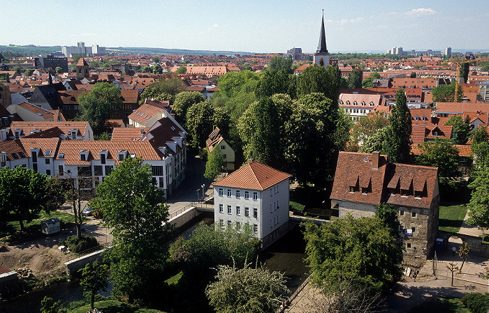 Blick von der Ägidienkirche Erfurt