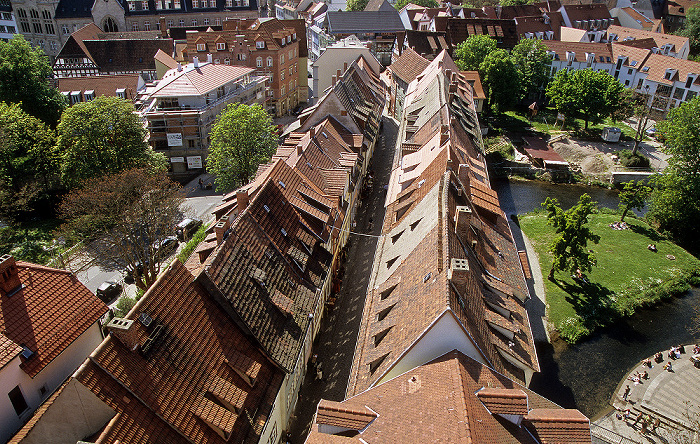 Blick von der Ägidienkirche: Krämerbrücke Erfurt