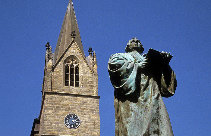 Erfurt Turm der Kaufmannskirche, Lutherdenkmal