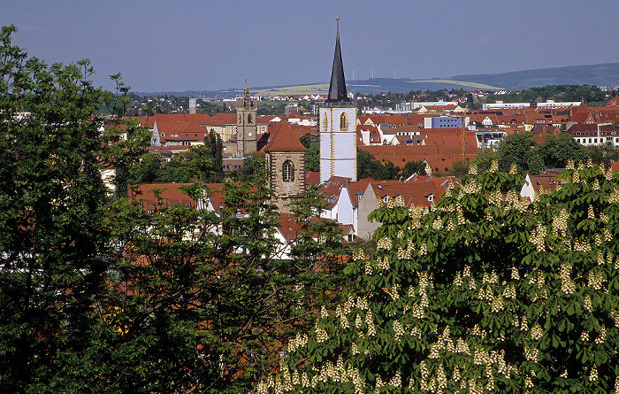 Erfurt Blick von der Zitadelle Petersberg
