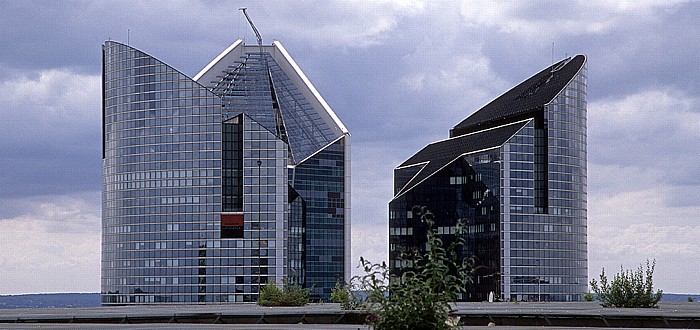 Blick vom Grande Arche: Tours Société Générale Paris