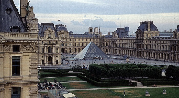 Blick vom Riesenrad (Jardin des Tuileries): Musée du Louvre Paris