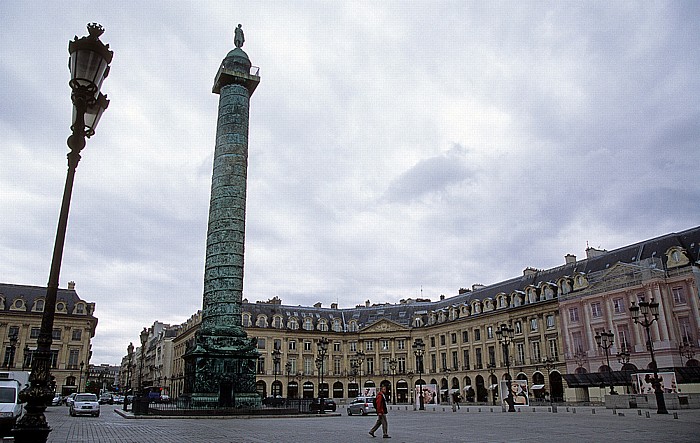 Place Vendôme mit der Säule Zum Ruhme der Armee Paris