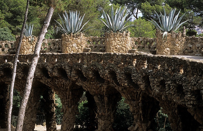 Parc Güell: Säulengang Barcelona