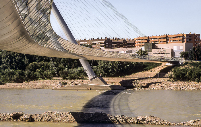 Pasarela del Voluntariado über den Ebro Saragossa