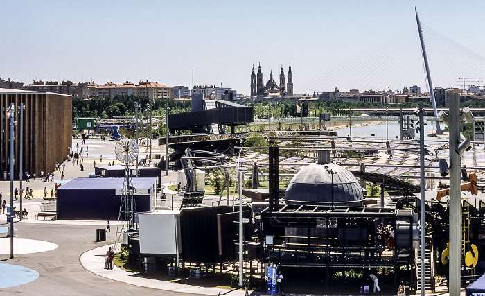 Saragossa EXPO Zaragoza 2008 Basílica del Pilar Ebro Pasarela del Voluntariado Spanischer Pavillon