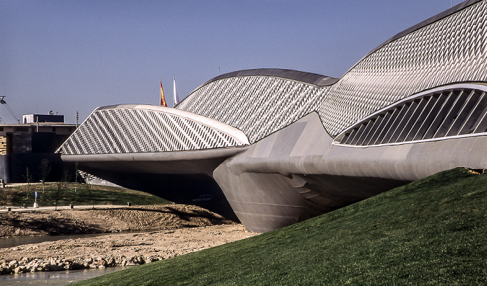 Saragossa EXPO Zaragoza 2008: Brücken-Pavillon (Pabellón Puente) über den Ebro