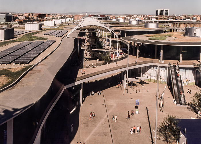 EXPO Zaragoza 2008: Blick aus der Seilbahn Saragossa