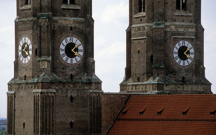 Blick vom Rathausturm (Neues Rathaus): Frauenkirche München