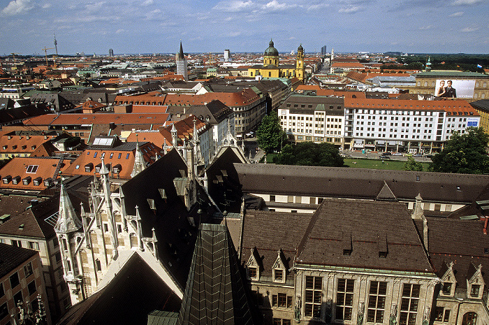Blick vom Rathausturm (Neues Rathaus) München