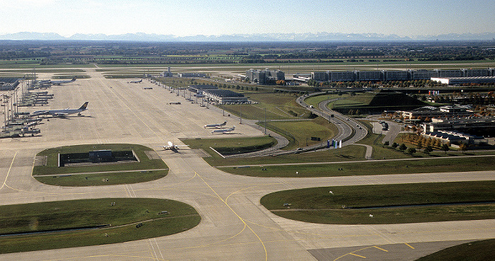 München Flughafen Franz Josef Strauß Flughafen Franz Josef Strauß Luftbild aerial photo