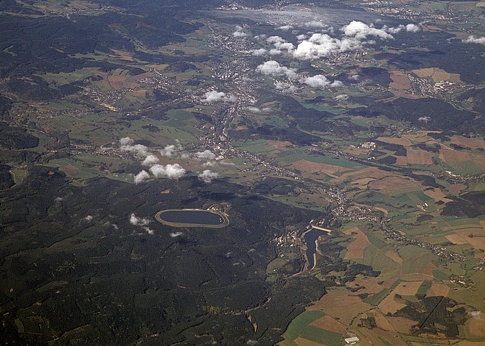 Sachsen - Erzgebirgskreis: Pumpspeicherwerk Markersbach Hundsmarter Mittweida Luftbild aerial photo