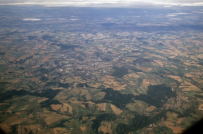 Sachsen - Erzgebirgskreis, Chemnitz, Landkreis Mittelsachsen (v.u.) Luftbild aerial photo