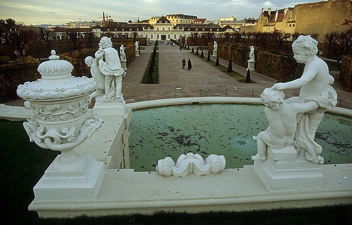 Wien Schlossanlage Belvedere: Gartenanlage Unteres Belvedere