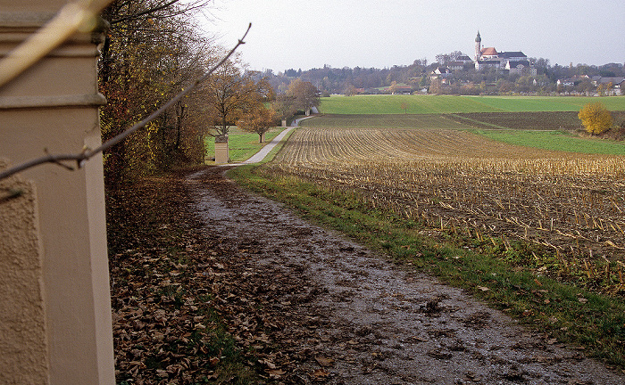 Andechs Historischer Kreuzweg, Heiliger Berg mit Klosterkirche