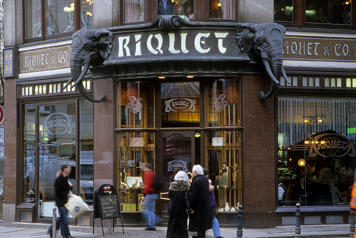 Reichsstraße/Schuhmachergässchen: Riquethaus (Café Riquet) Leipzig