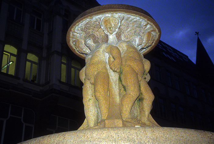 Leipzig Lipsia-Platz: Brunnen