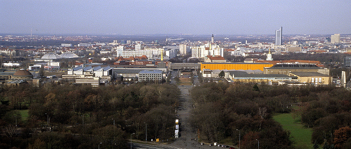 Völkerschlachtdenkmal: Blick von der Denkmalskrone Leipzig