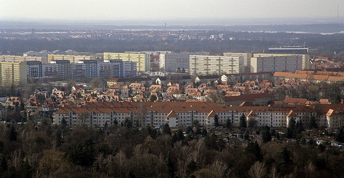 Völkerschlachtdenkmal: Blick von der Denkmalskrone Leipzig