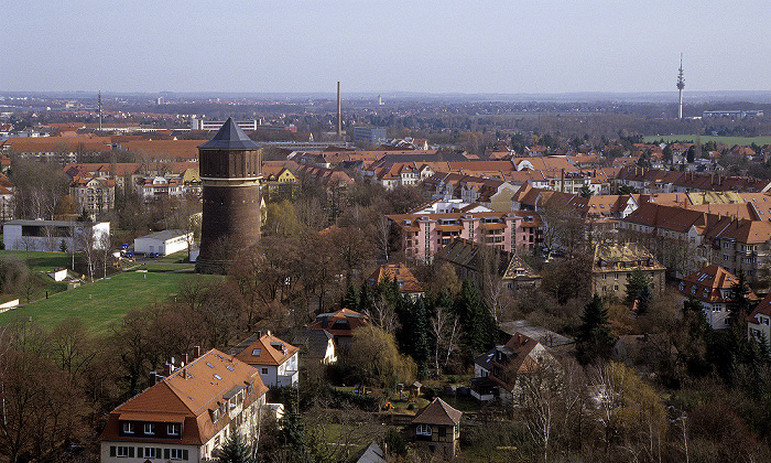 Völkerschlachtdenkmal: Blick von der Denkmalskrone Leipzig