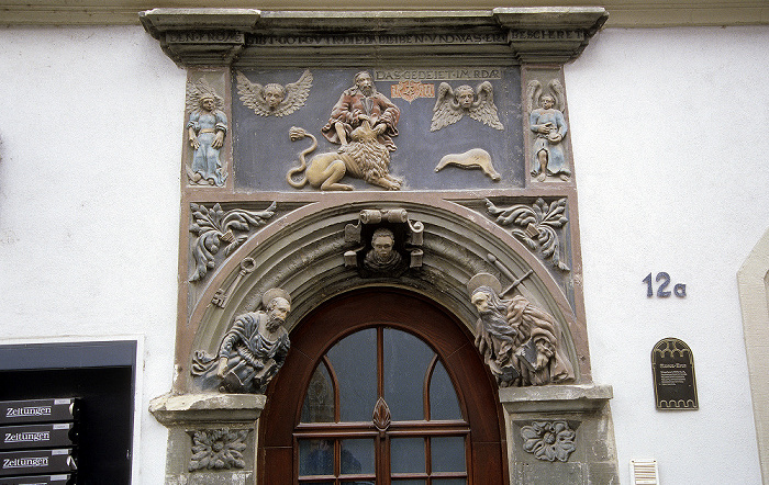 Naumburg Altstadt: Marienstraße: Simson-Portal (Peter-Pauls-Haus)