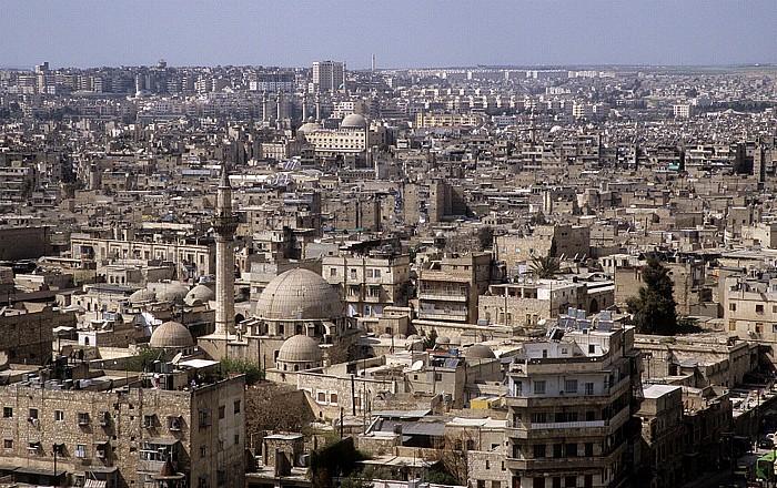 Blick von der Zitadelle Aleppo