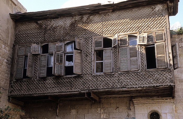 Aleppo Altstadt: Hölzerner Hausanbau