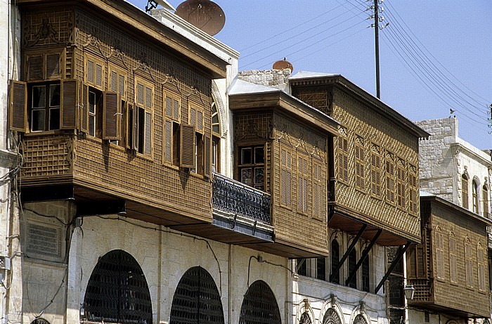 Aleppo Altstadt: Hölzerne Hausanbauten