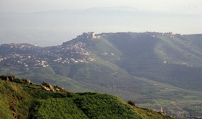 Alawitengebirge Blick auf den Krak des Chevaliers