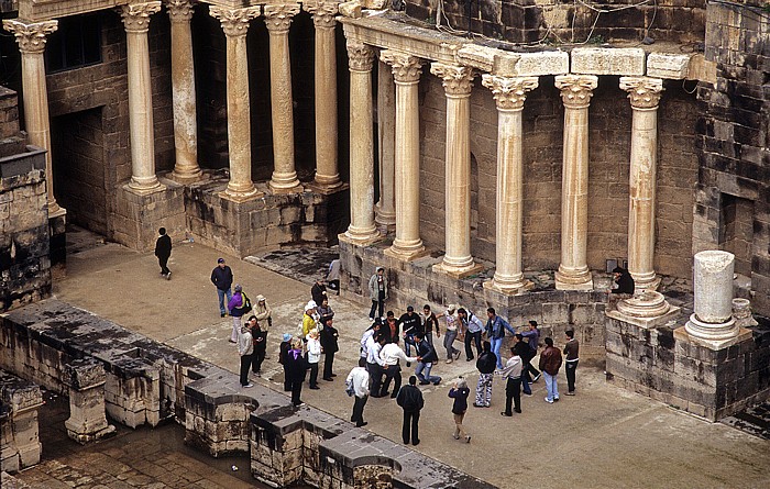 Bosra Römisches Theater (Zitadelle): Orchestra, Bühnenbau