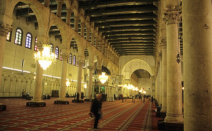 Altstadt: Omayyaden-Moschee: Gebetssaal (haram, musalla) Damaskus