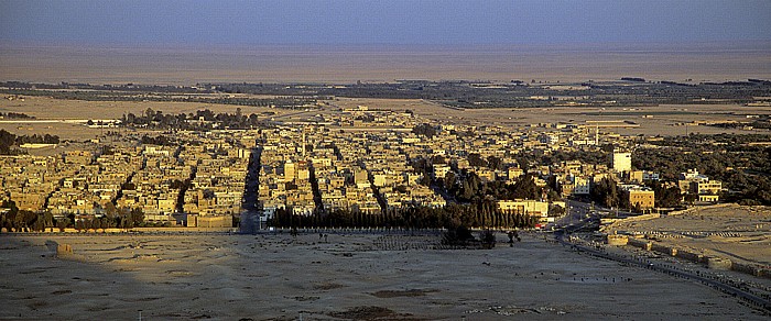 Blick von der Burg Qalaat Ibn Maan: Tadmur Palmyra