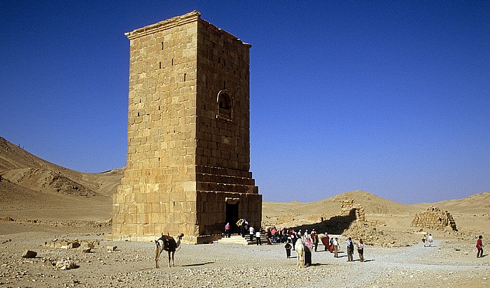 Palmyra Tal der Gräber (Westnekropole): Grabturm des Elabel