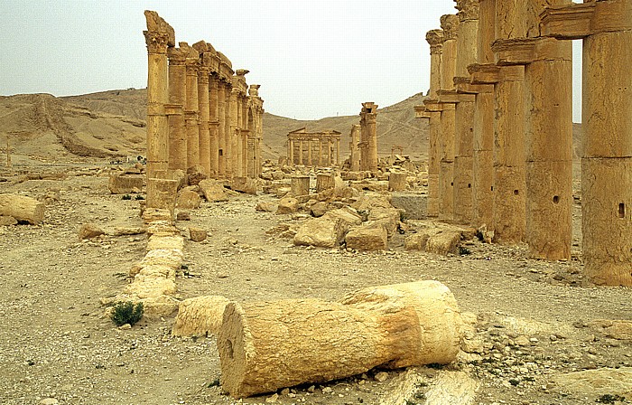 Palmyra Ruinengelände: Große Säulenstraße Grabtempel
