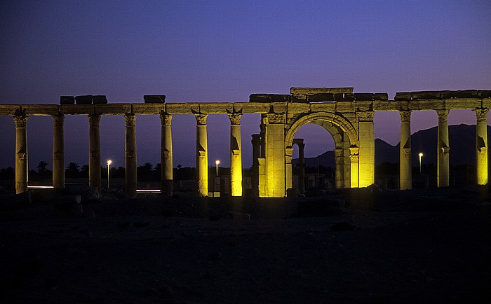 Ruinengelände: Große Säulenstraße Palmyra