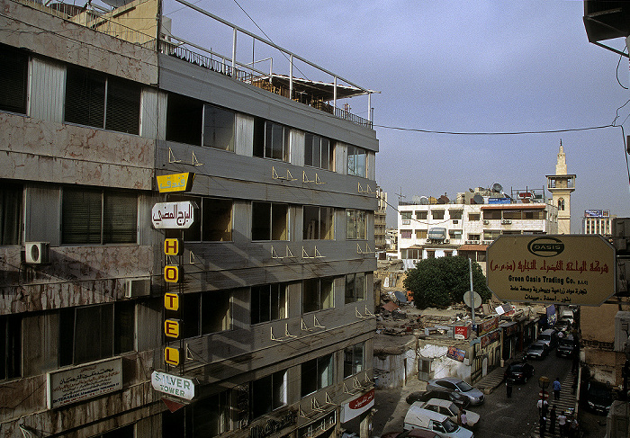 Blick aus dem Al Diwan Hotel: Stadtbezirk Sarudscha Damaskus