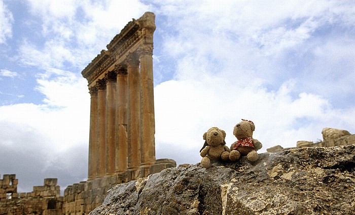 Baalbek Römischer Sakralbezirk: Tempel des Jupiter Heliopolitanus: Teddy und Teddine