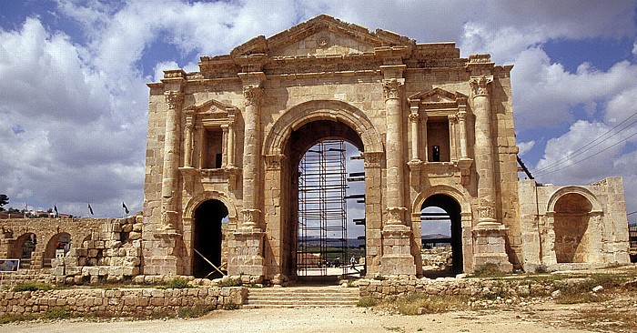 Jerash Gerasa: Hadriansbogen (Triumphbogen)